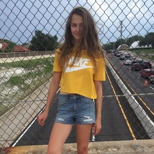 Yellow Nike top